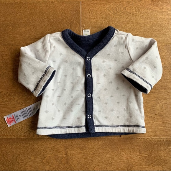 3/$10 PETIT LEM Baby boy reversible sweater 3m - Picture 4 of 5
